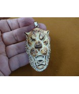 j-pan-11 wild roaring Panther PENDANT brown face panthers water buffalo ... - $781.75 MXN