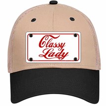 Classy Lady Novelty Khaki Mesh License Plate Hat - $28.99