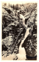 Seven Falls Colorado Springs with Stairs Vintage RPPC Postcard - £7.71 GBP