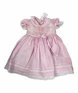 Ethel Whitehurst Toddler Girl Pink Cotton Dress Embroidered Duck Bodice ... - $493.41 MXN