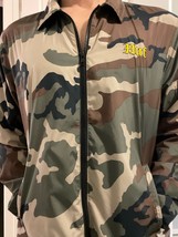 Huf Camo Windbreaker Jacket M Parrot Mens Embroidered Skateboarding Lined - €23,51 EUR