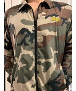 Huf Camo Windbreaker Jacket M Parrot Mens Embroidered Skateboarding Lined - €23,35 EUR