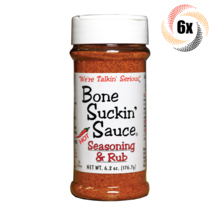 6x Shakers Bone Suckin' Sauce Hot Seasoning & Rub | 6.2oz | Fast Shipping - £41.44 GBP