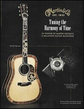 Martin 2 Millionth Milestone D-200 Deluxe acoustic guitar &amp; watch 2017 ad print - £3.39 GBP