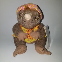 VTG Hallmark Storybook Friends Myra Mole Plush Stuffed Animal Toy 1997 Crayola - £10.19 GBP