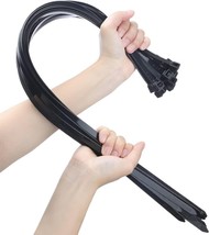 Large Zip Ties Heavy Duty Big Cable Ties Extra Long Tie Wraps Black 26 Inch NEW - £12.85 GBP