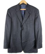 Hugo Boss Blazer Sport Coat Suit Jacket Navy Blue Pinstripe Mens 46L 46 ... - £74.35 GBP