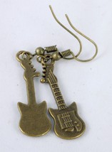 Electric Guitar Earrings Dangle Drop Women Fashion Jewelry - £2.79 GBP