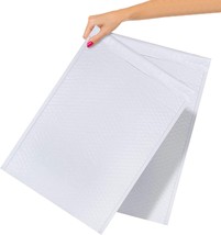 Poly Bubble Mailer 12.5&quot; x 18&quot; Pack of 10 White Padded Envelopes - £21.33 GBP