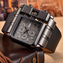 2022 New Casual Wristwatch Square Dial Wide Strap Men&#39;s Luxury Watch HighQuality - £35.97 GBP