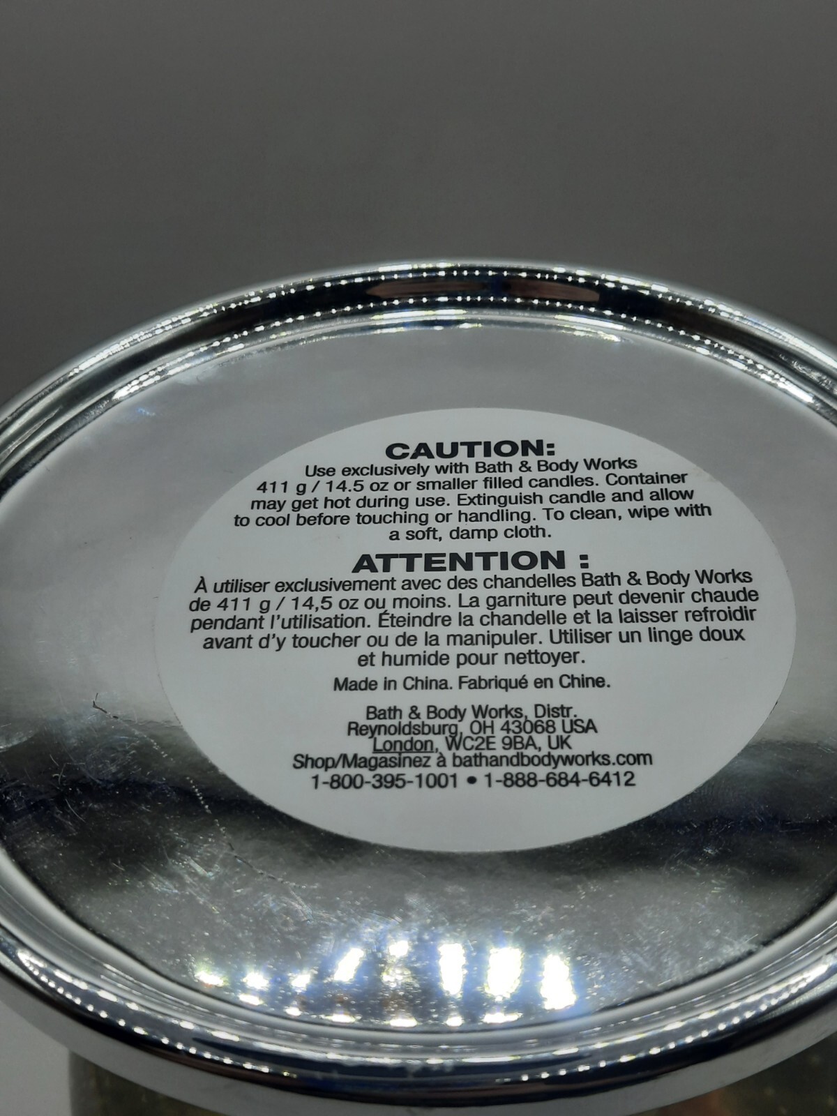 Bath & Body Works Snow Globe Penguins 3 Wick Candle Holder Winter Holiday USED Item image 8