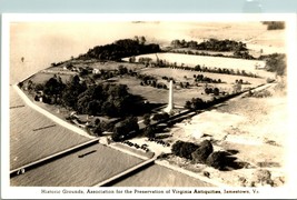 RPPC Jamestown Virginia Historic Grounds Aerial UNP Postcard T18 - £3.91 GBP