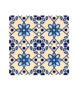 Gift Toy Blue And White Dutch Ornamental Floor Tile 2X2 Construction Pie... - $4.99