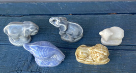 Vintage Red Rose Tea Wade Whimsies ceramic figurines Noah’s Ark Series Set of 5 - £9.28 GBP