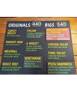 Potbelly Sandwich Works 2000s Official Sandwich Hanging Menu Board Sign ... - $1,110.00 CAD