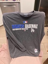 Majestic Dodgers Baseball MLB Authentic Collection Long Sleeve Shirt Size 2XL - £15.48 GBP