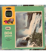 Whitman Guild Jigsaw Puzzle 304 pc Misty Falls RARE Complete 4425 Challe... - £11.38 GBP