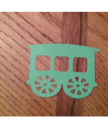 Lot of 25 Train Cars for Scrapbooking Cutout Embellishments!Measures 3 x 2 - $2.00