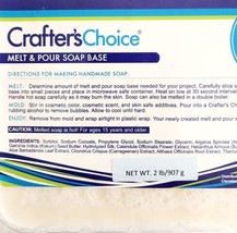 White Soap Base Melt Pour Sealed New 2lbs Crafters Choice Moroccan Argan... - €17,52 EUR