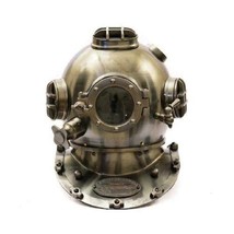 Nautical Vintage US Navy Mark V Divers Diving Helmet Mini Replica Decorotive - £170.34 GBP