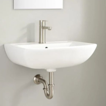 New White Kerr Porcelain Wall-Mount Bathroom Sink by Signature Hardware - $139.95