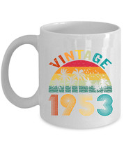 Vintage 1953 Coffee Mug 71 Year Old Retro Cup 71th Birthday Gift For Men Women - £11.83 GBP