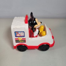 Mickey Mouse Toy Ambulance Disney White and Red 2011 Vintage and Mickey - $8.99