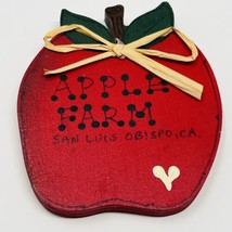 Apple Farms San Luis Obispo California Fridge Magnet Red Apple 2.5” x 3”... - £7.79 GBP