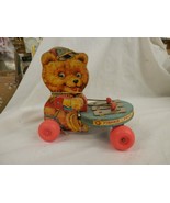 vintage Fisher Price Teddy Xylophone 1966 Teddy wood Pull Toy original l... - $513.87 MXN