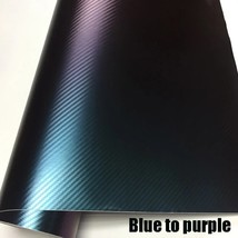 Purple to blue Chamecar vinyl sticker 3D chame  film for car wrapping Car stylin - £109.12 GBP