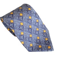 Villa Bolgheri Blue Patterned Silk Tie - $46.75