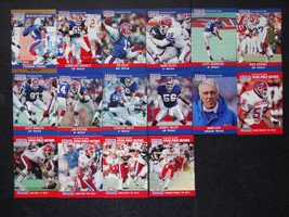 1990 Pro Set Series 1 Buffalo Bills Team Set of 16 Football Cards - £5.53 GBP