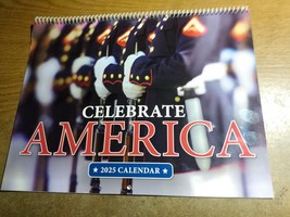 2025 CELEBRATE AMERICA Appointment Wall Calendar 9&quot;x12&quot; spiral-bound - £3.86 GBP