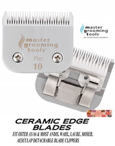 Pro Ceramic Edge Pet Grooming 10 Blade*Fit Oster A5/A6 Most Andis,Wahl Clipper - £26.58 GBP