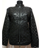 Black Leather Coat for Woman Jacket Women Zipper Short Collar All Size Z... - £175.91 GBP