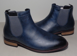 Vance Co. Size 8 Wide / LANDON / Navy / Chelsea Dress Boots / New Men&#39;s Shoes - £98.73 GBP