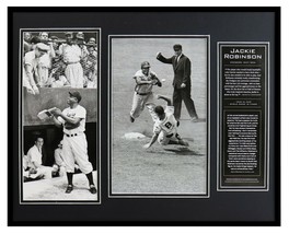 Jackie Robinson Dodgers Framed 16x20 Photo Display - £62.05 GBP