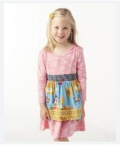Matilda Jane Paint by Numbers  Apron Dress Girls Size 12 Months - $19.99