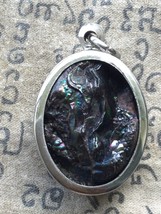 Magic Rainbow 7 Color Leklai Pendant Natural Stone Protective Amulet Rare Find - £15.97 GBP