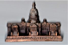 Capital Washington DC - Vintage Brass Building Travel Trip Souvenier - $7.95