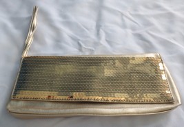 Gold sequin sparkle convertible clutch wristlet Evening handbag Avon 2005 - £7.90 GBP