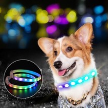 Glowing Guardian - Usb Rechargeable Led Pet Safety Collar - £18.45 GBP