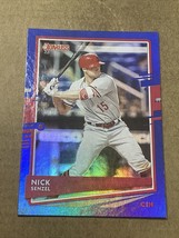 2020 Donruss Holo Blue Nick Senzel #68 Cincinnati Reds - £1.45 GBP