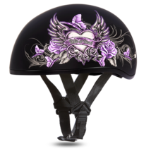 Daytona Wild At Heart Skull Cap Slim Motorcycle Helmet (2XS - 2XL) - £79.70 GBP