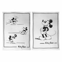 Disney Store Mickey Mouse Black and White Kitchen Towel Set 2021 - £29.49 GBP