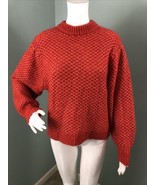 NWT Women&#39;s Universal Thread Red Waffle Stitch Pullover Sweater Sz Small - $31.12 CAD