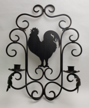 Southern Living at Home Rustic Rooster Wall Sconce Metal 40637 18&quot; H - £34.92 GBP