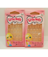 2 pack Fing&#39;Rs Girlie Nails French Nails White, 24 Stick On Nails - $9.99