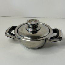 Nutri Stahl Nutri Thermic 24 Element Stainless 1 Qt Saucepan Mini Pot w Lid - £9.32 GBP