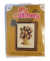 Daisy Fall Bouquet Vintage Crewel Embroidery Kit Jiffy Stitchery #287 NEW 5x7&quot; - £10.38 GBP